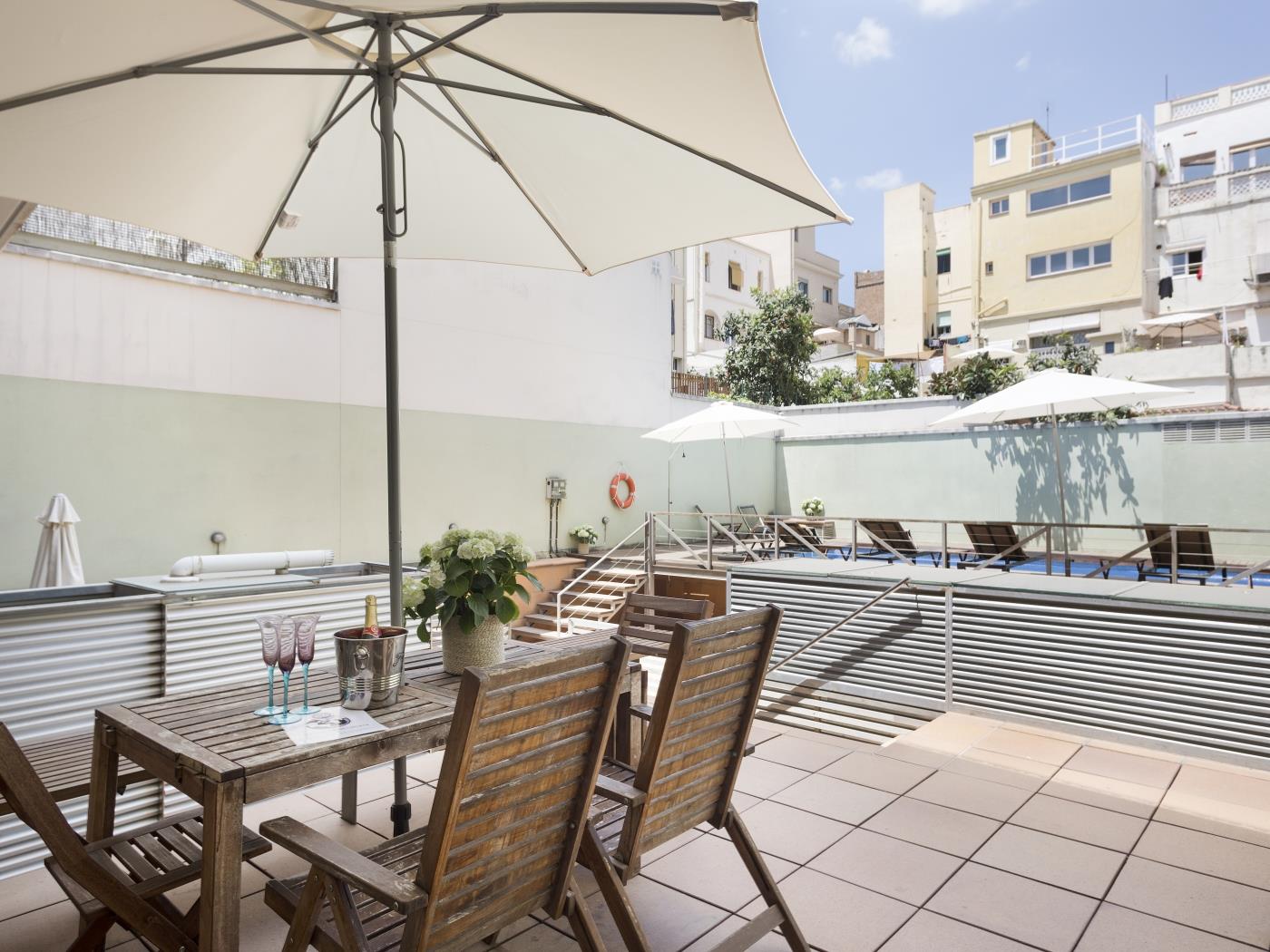 Gracia loft with privatve terrace and shared pool - My Space Barcelona Aпартаменты